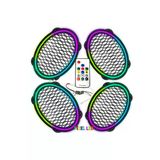 Poke Pixel Ledli Oval Hoparlör Midrange Kapak 4 Adet Pk-5653