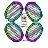 Poke Pk-5653 Kumandalı Pixel Led Kapak Animasyonlu 4 Adet Oval Oto Hoparlör