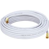 Poke RG6 U6 F Konnektörlü Hazır Anten Uydu Kablo 10 Metre Full Hd 4K PK-5319