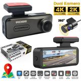 Poke Wifi Araç Içi 2 Kamera Gps'li Dvr LED Ekran Gece Renkli Sesli 4k+2k Rose MR-81GPS
