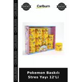 Pokemon Baskılı Stres Yayı 12'Li Arkadaş Hediyesi Nostaljik Eğlence Neşeli Anlar