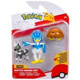 Pokemon Battle 3 Lü Aksiyon Figürü Blitzle Quaxwell Ve Kabuto Pkw4094