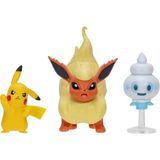 Pokemon Battle 3'lü Figür Oyuncak Seti PKW3611 - Standart