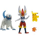 Pokemon Battle Aksiyon 4'lü Karakter Figür Oyuncak Seti PKW2979 - Standart