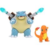 Pokemon Battle Blastoise & Charmander 2'li Karakter Figür Oyuncak PKW2546 - Standart