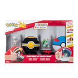 Pokemon Game (Pokemon Surprise Attack Game) Togetic standlı ve Bulbasaur #4 lüks top ve harika top ile - Peri, uçan, zehir, çim diskleri - W4