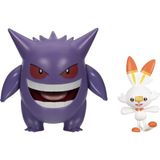 Pokemon Gengar & Scorbunny Battle 2'li Figür Oyuncak - Standart