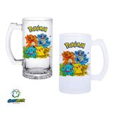Pokemon Kulplu Bira Bardağı Buzlu Veya Şeffaf Seçenekli 0341