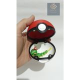 Pokemon Mıknatıslı Poke Topu (Hareketli Caterpie Hediyeli)