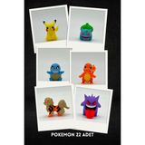 Pokemon Mini Oyuncak Seti | 5 cm | Eğlence Paketi - Renkli