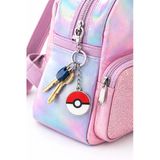 Pokemon Poke Topu Figürlü Anahtarlık Gümüş Renk Metal Unisex Yetişkin