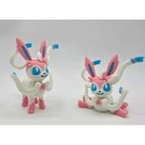 Pokemon Sylveon Figür Seti - 3D Yazıcı Baskı Eevee Evrimi Dekoratif Oyuncak