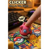 Pokemon Temalı Mekanik Klavye Blue Switch Anahtarlık Hediyelik - Sesli Stres Oyuncağı (Fidget Toy)