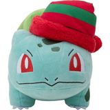 Pokemon Yılbaşı Serisi Bulbasaur Figür Peluş Oyuncak 20 cm - Standart