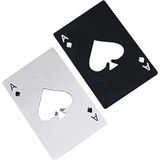 Poker Kart Maçı As'ı Paslanmaz Çelik Şişe Açacağı Gümüş