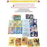 Pokémon 5’li Gold Kart + Kart Kutusu + Sticker Boyama Seti | Koleksiyon Oyuncağı