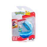 Pokémon Clip 'N' Go Oshawott ve Dalış Topu - 2 İnç Savaş Figürü ve Poké Topu Aksesuarı İçerir
