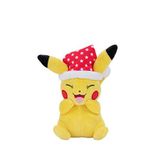 Pokémon Peluş Figür Noel Seri Pikachu Peluş Oyuncak 20 Cm - Sarı