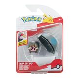 Pokémon PKW3633 Clip'n'Go Poke Ball – Ferkuli & Ağır Poke Topu 5 cm Figürlü