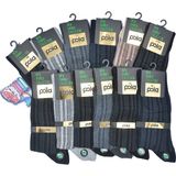 Pola Dikişsiz Desenli Bambu Erkek Soket Çorap - 2009 12 Adet - 40 - 44 - Çok Renkli