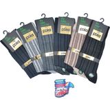 Pola Dikişsiz Desenli Bambu Erkek Soket Çorap - 2009 6 Adet - 40 - 44 - Karışık