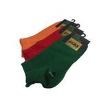 POLA Happy Colors Collection Renkli 3'lü Bambu Patik Çorap, 40-44, happycolorse-1, çok renkli, erkek