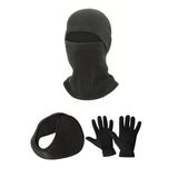 Polar Kar Maskesi Polar Eldiven Ense Tipi Polar Kulaklık Set