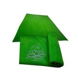 Polar Yoga Battaniyesi, Lotus Çiçeği Baskılı Yoga Battaniyesi 170x110 Cm (Yeşil)