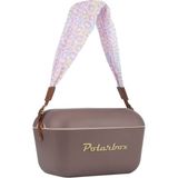 Polarbox Prinkstyle Animal Classic Pamuk ve Deri Kayışlı Mauve Gold Soğuk ve Sıcak Tutucu Termal Çanta 20 Lt - Kızıl Kahve - Standart