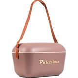 Polarbox Prinkstyle Ondas Classic Mauve-Gold Pamuk ve Deri Kayışlı Soğuk ve Sıcak Tutucu Thermo Box 20 Lt - Kızıl Kahve - Standart