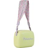 Polarbox Prinkstyle Retro Classic Green Lilac Pamuk ve Deri Kayışlı Soğuk ve Sıcak Tutucu Yemek Çantası 6 Lt - Yeşil - Lila - Standart
