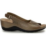 Polaris 167248.Z Bronz Kadın Düz Sandalet - Altın