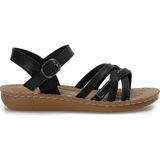 Polaris 409043.Z Siyah Kadın Comfort Sandalet
