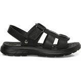 Polaris 410018.M6FX Siyah Erkek Sandalet