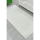 Polaris Halı Delüx Üstün Kalite Kaymaz Taban Yolluk Halı Beyaz - 150 x 270 cm
