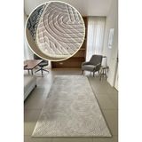Polaris Halı Kaymaz Taban, Kesme Yolluk Halı, Kabartmalı, Salon, Mutfak, Antre, Koridor,yatak Odası Halısı, 7053 - Vizon - 100 x 520 cm