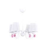 Polat Aydınlatma Valentina 4 Lü Avize Beyaz Beyaz Şapkalı