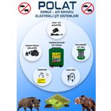 Polat Pro 220V 3000 mt 30-35 Dönüm Adaptörlü Elektrikli Çit