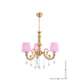 polataydinlatma TURNA 3 LÜ PEMBE ŞAPKALI LÜX AVİZE (GOLD)