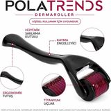 Polatrends 540 Iğneli Derma Roller 1 mm Iğne Cilt Yüz Vücut Yenileme Masaj Aleti