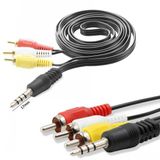 Polaxtor Av Kablo 3 Rca 3.5 mm Aux Uzun Jack Kablo