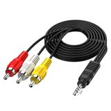 polaxtor Av kablo 3 Rca To Aux 3.5mm 1.5 Metre (Tüplü Tvye Hd Uydu Bağlar)