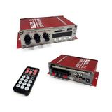 Polaxtor Mini Anfi 12V 400W 2 Kanal Bluetooth USB SD FM Yüksek Performanslı Kompakt Tasarım