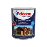 Poldecor Polchem Dış Cephe Ahşap Koruyucu Lasur, Şeffaf, UV Dayanımlı, Su İtici, Vernik Koruma Sistemi, 0.75 L