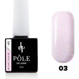 Pole Professional Kalıcı Oje Brilliant Tears Işıltılı 03 Pembe Kuvars 8 Ml.