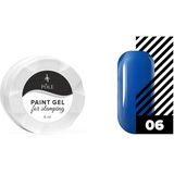 Pole Professional Stamping Boya 6ml Paint Gel 06 Mavi