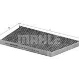 Polen Fıltresı Karbonlu W203 02-07 Cl203 02-08 S203 01-07 C209 02-09 A209 02-10 Mahle Lak129