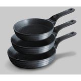 Polenta 3'lü Tava Set - Siyah
