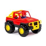 Polesie Oyuncak Safari Jeep 36643, Çocuklar Için Figürlü Oyuncak Jeep - Kırmızı