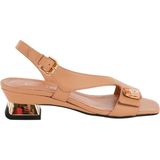 Poletto Kadın Taş Detaylı Sandalet 544 16 - Açık - Krem Rengi